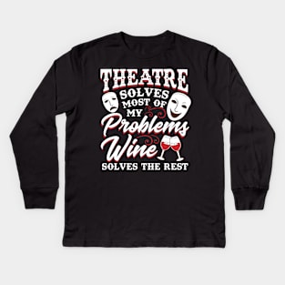 Funny Theatre Gift Kids Long Sleeve T-Shirt